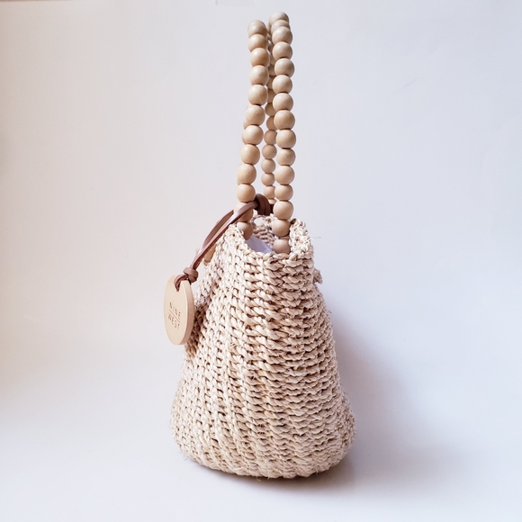 Vintage Nine West Mini Straw Bag - Picture 3 of 9